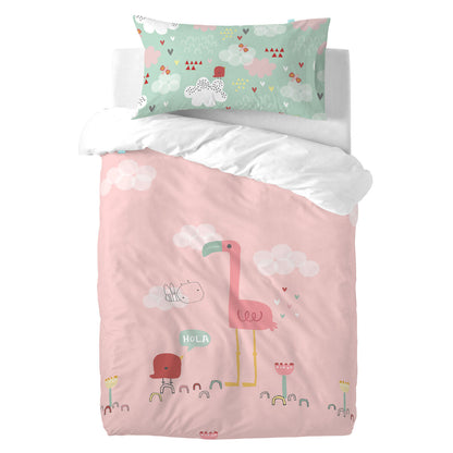 Pillowcase HappyFriday Moshi Moshi Hola Multicolour 50 x 75 cm HappyFriday