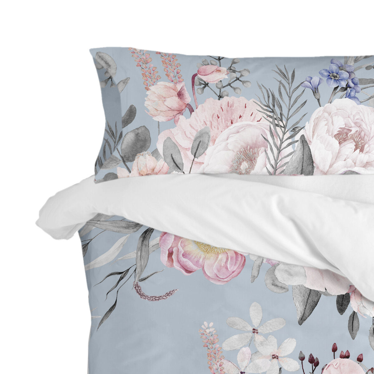 Pillowcase HappyFriday Soft bouquet Multicolour 45 x 125 cm HappyFriday