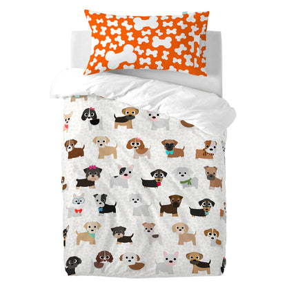 Pillowcase HappyFriday Mr Fox Dogs Multicolour 50 x 75 cm HappyFriday