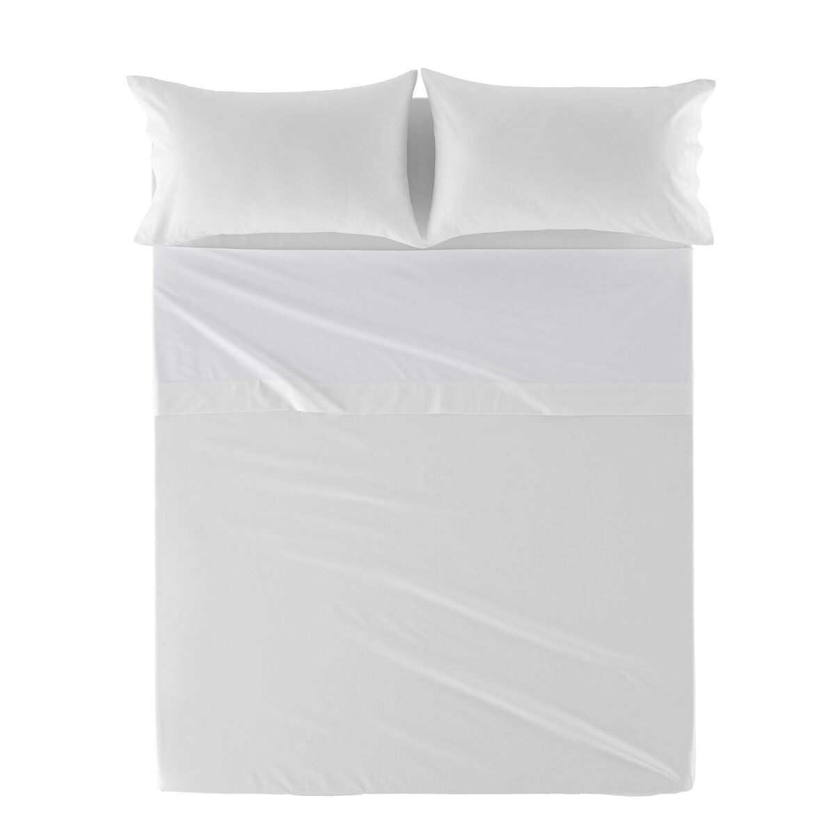 Top sheet HappyFriday Basic White 210 x 270 cm