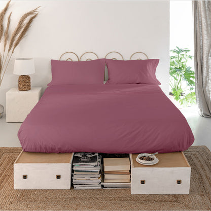 Top sheet HappyFriday Basic Magenta 210 x 270 cm HappyFriday