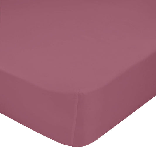 Fitted sheet HappyFriday BASIC Magenta 90 x 200 x 32 cm