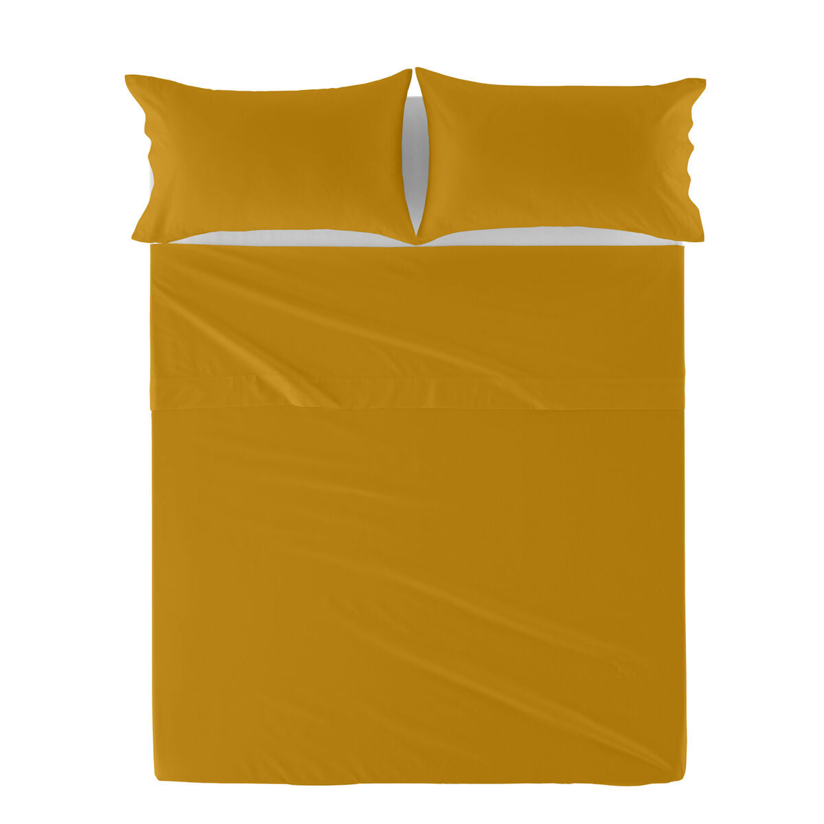 Top sheet HappyFriday Basic Mustard 260 x 270 cm HappyFriday