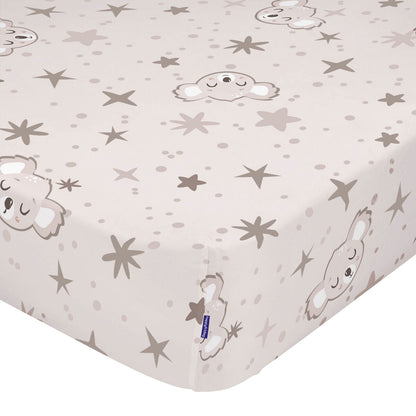 Fitted sheet HappyFriday MOSHI MOSHI Grey Multicolour 70 x 140 x 14 cm HappyFriday