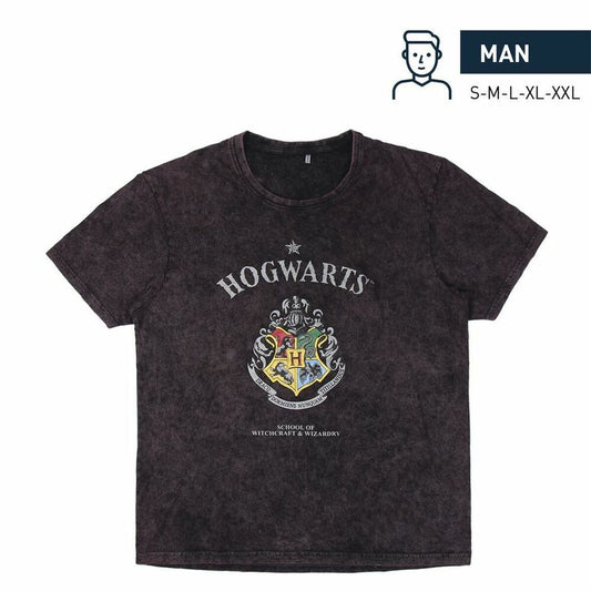 Kurzarm-T-Shirt für Herren, Harry Potter, Grau, Dunkelgrau