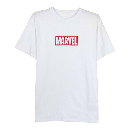 Kurzarm-T-Shirt für Herren, Marvel, Weiß, Erwachsene