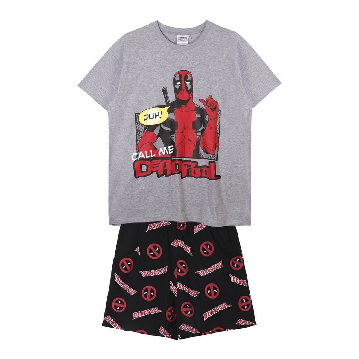 Pyjama Deadpool Grau (Erwachsene) Männer