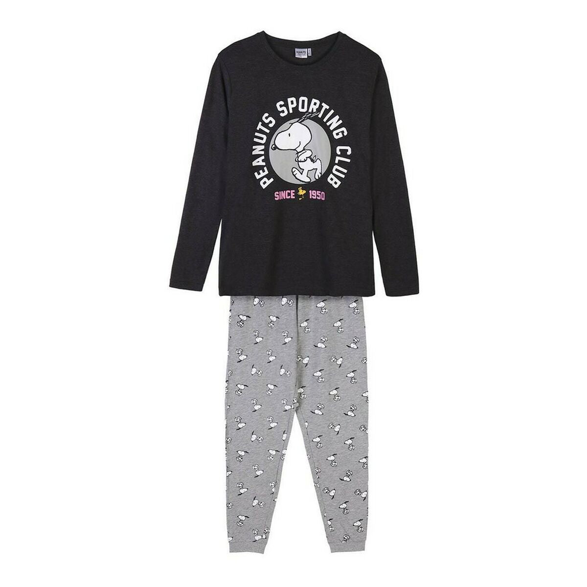 Pyjama Snoopy Grau Dame