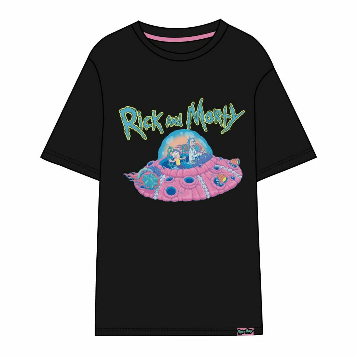 Unisex Short Sleeve T-Shirt Rick and Morty Black Rick and Morty