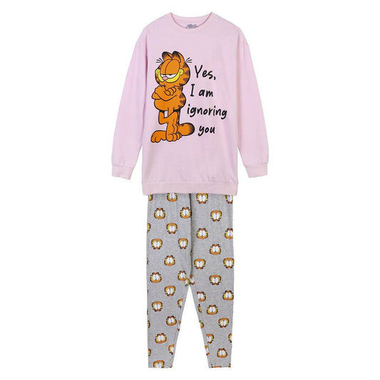 Pyjama Garfield Hellrosa