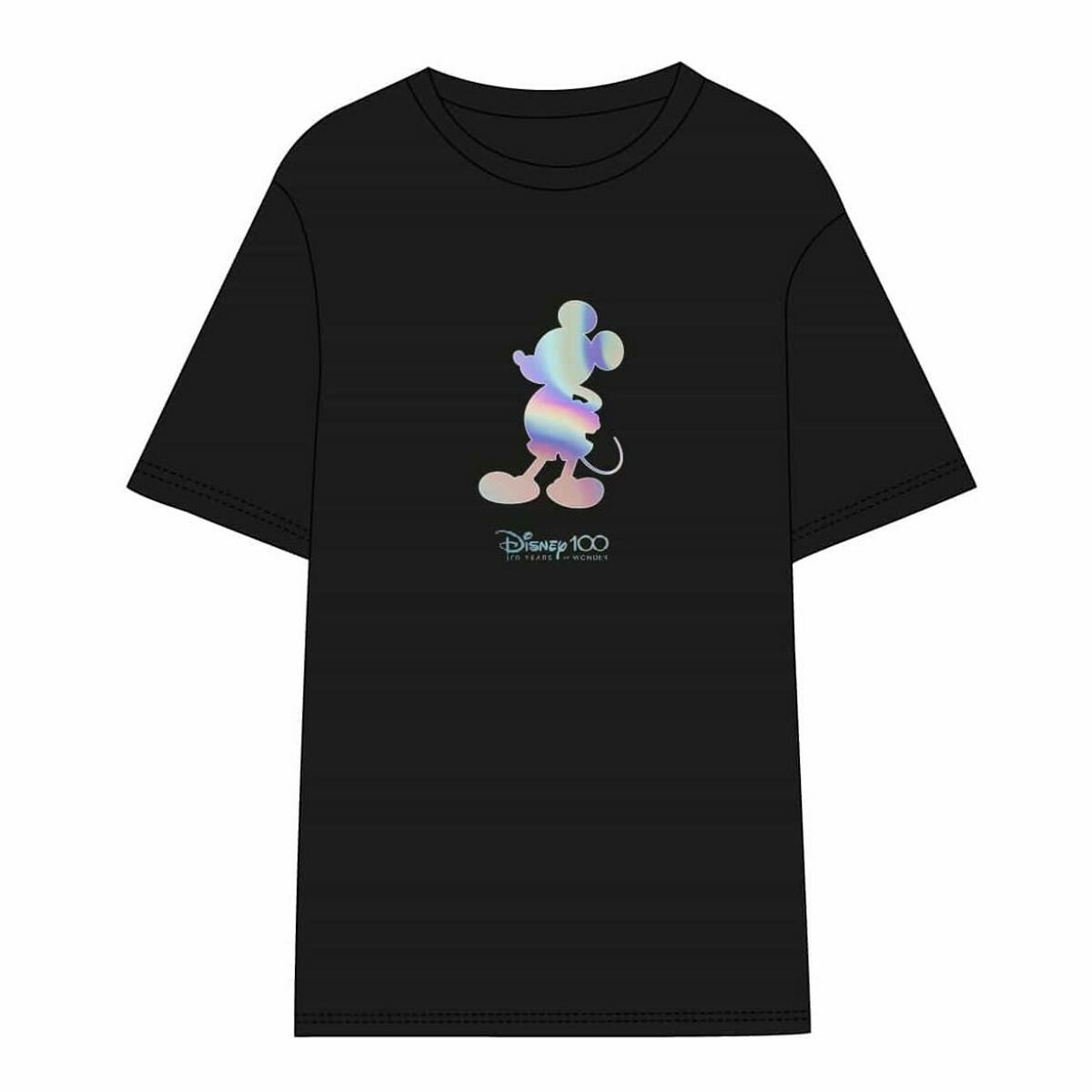 Kurzarm-T-Shirt für Herren, Disney, Schwarz