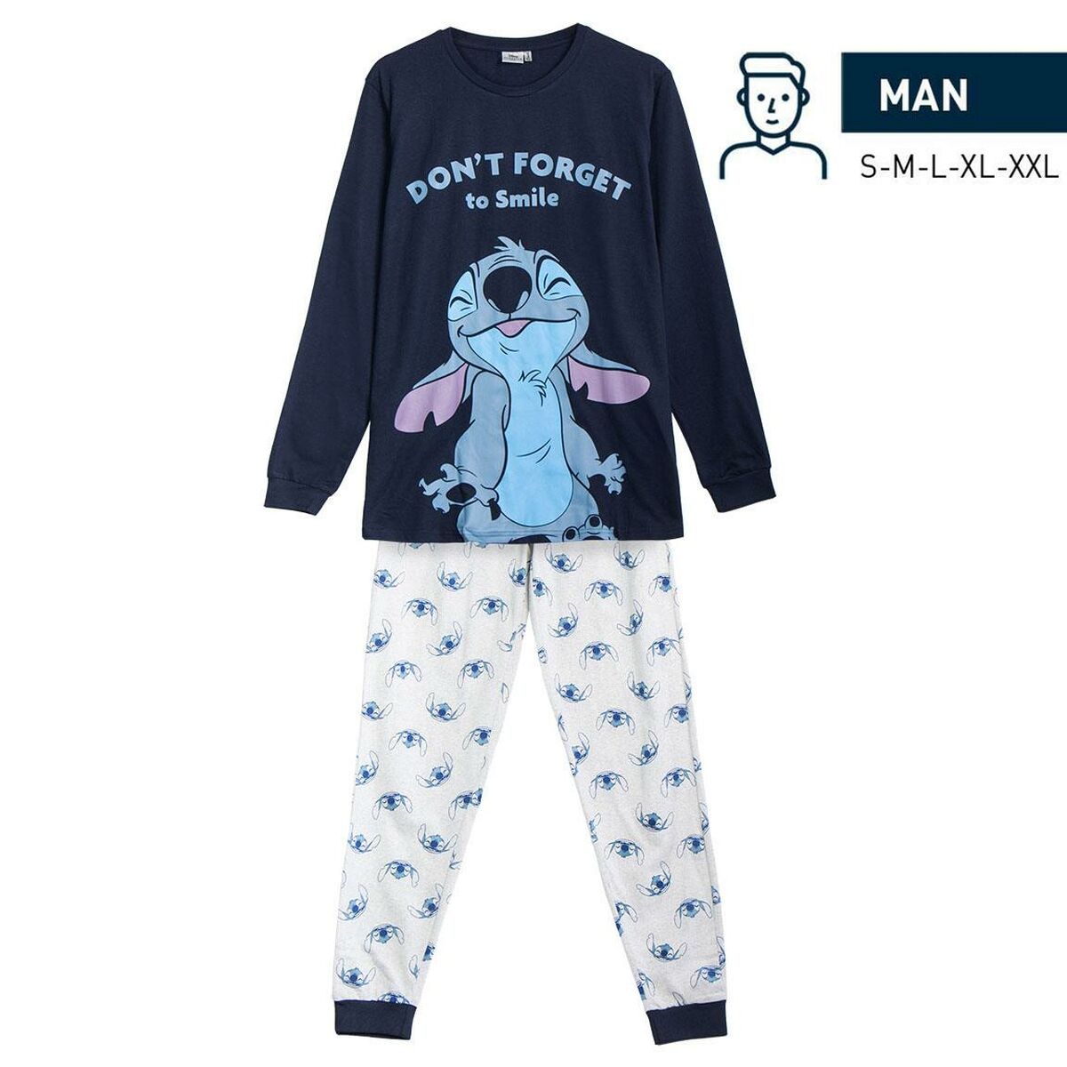 Pyjama Stitch Blau