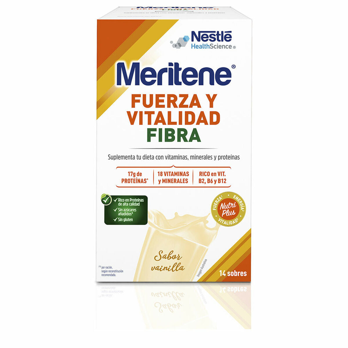 Meritene Fuerza Y Vitalidad Fibra Vanille schütteln