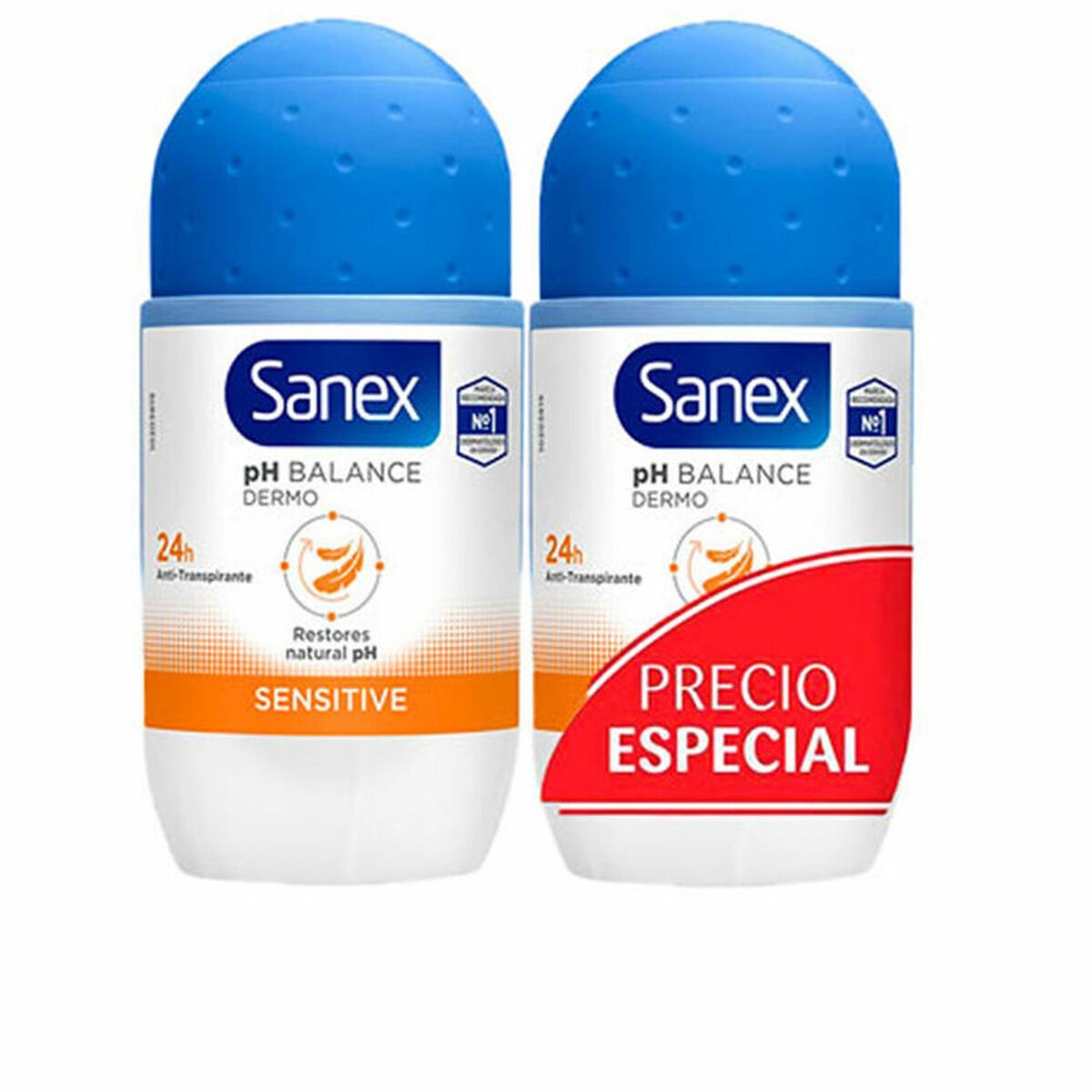 Roll-On-Deodorant Sanex Sensitiv 2 x 50 ml