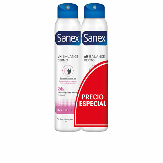 Deospray Sanex Invisible 2 Einheiten 200 ml