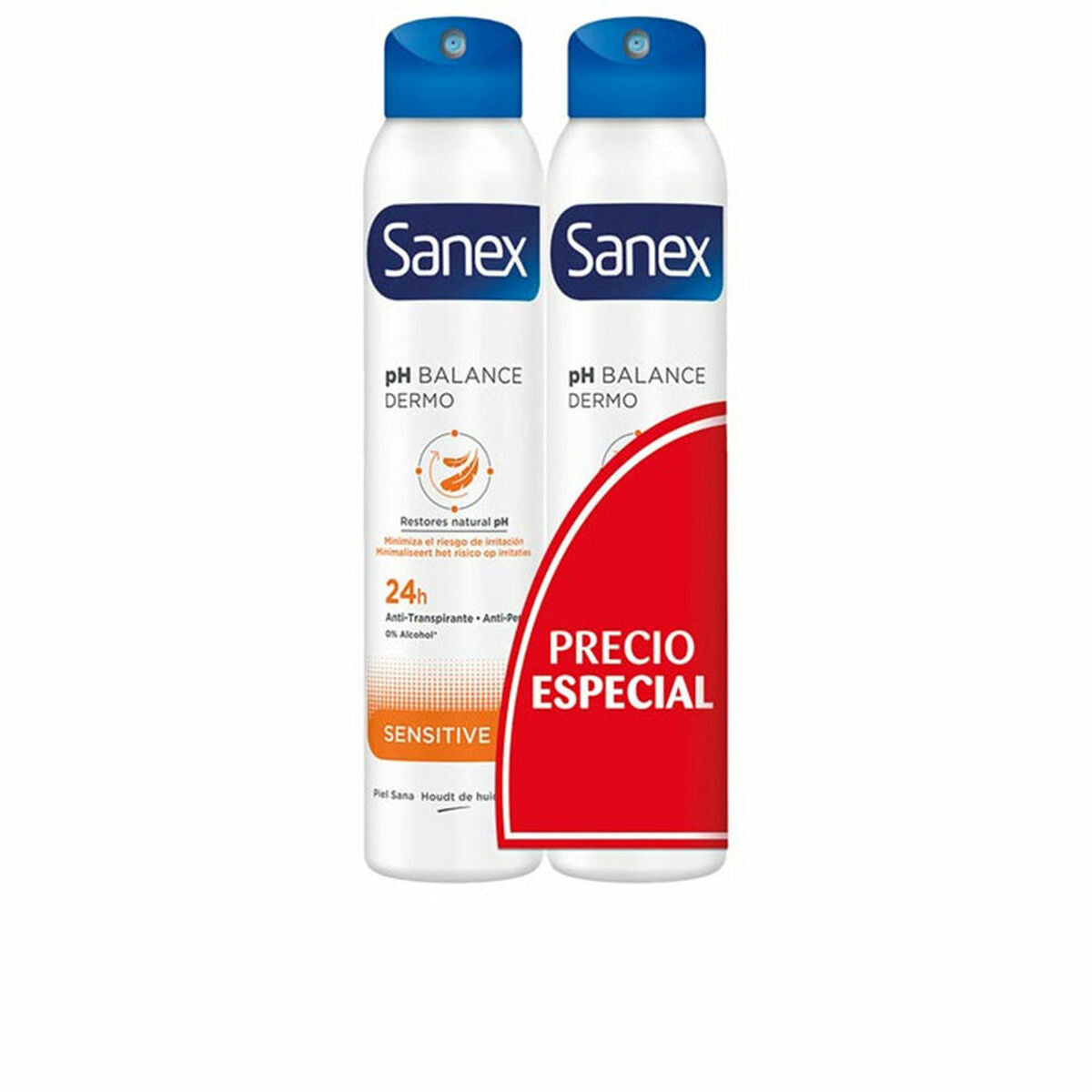 Deospray Sanex Sensitive 2 Einheiten 200 ml