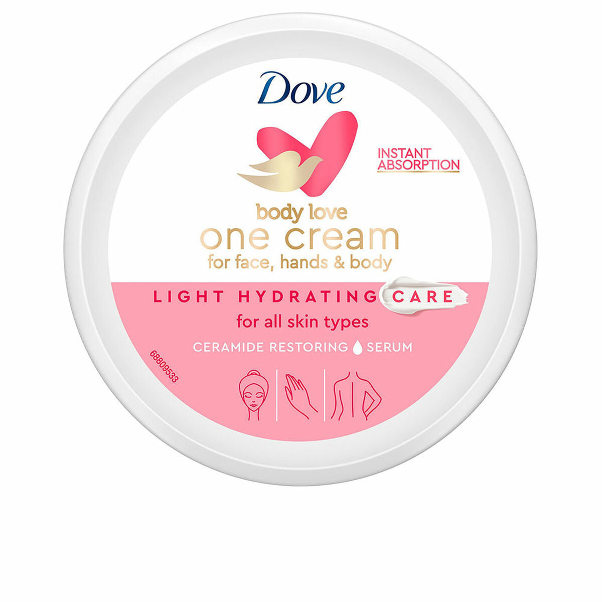 Feuchtigkeitsspendende Körpercreme Dove Body Love 250 ml