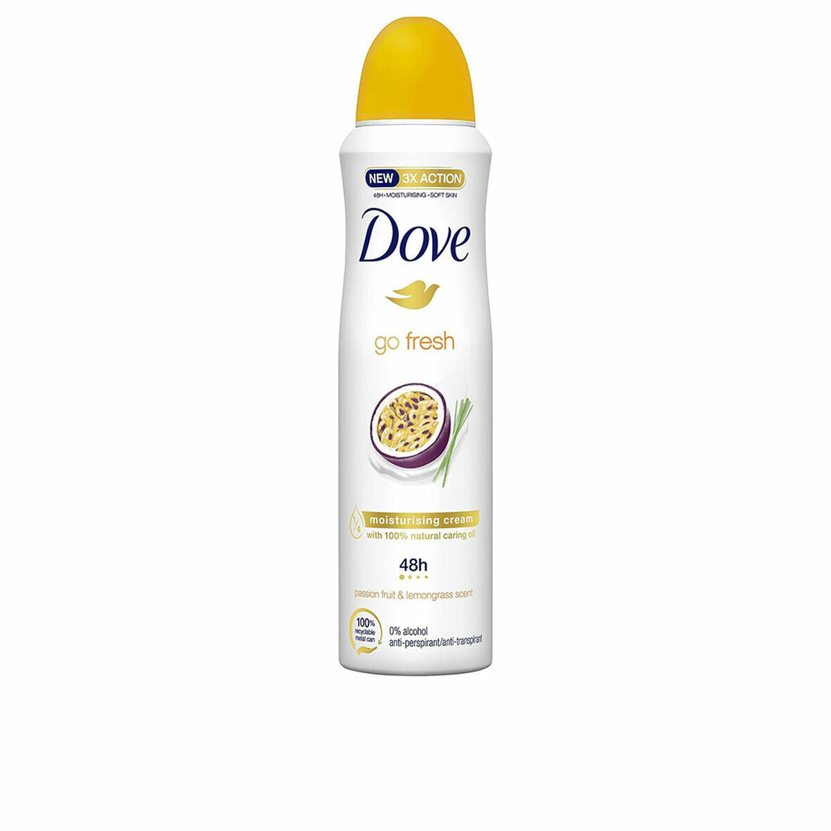 Deospray Dove Go Fresh Zitrone Passionsfrucht 200 ml