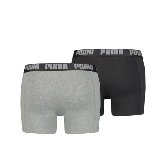 Men's Boxer Shorts Puma EVERRYDAY BASIC 701226387 2 Units Black Grey Puma