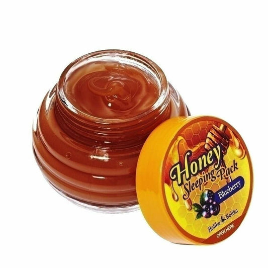 Moisturising Overnight Mask Holika Holika Honey Sleeping Pack Blueberry (90 ml) - Face masks - Holika Holika - Default Title