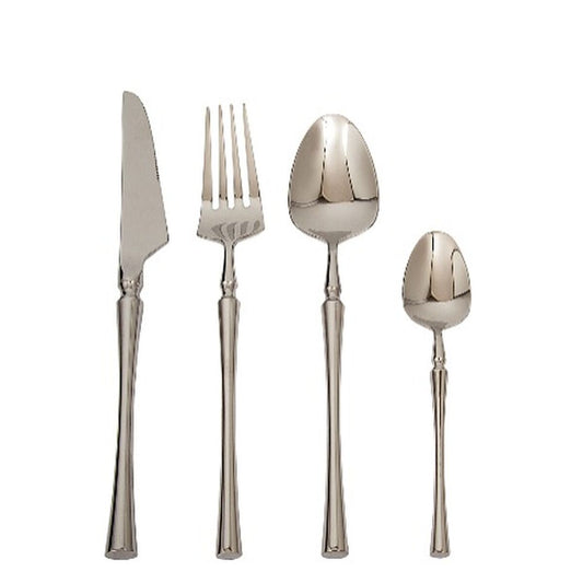 Cutlery set Romimex Silver Stainless steel 25 x 3 x 16 cm 4 Pieces Romimex