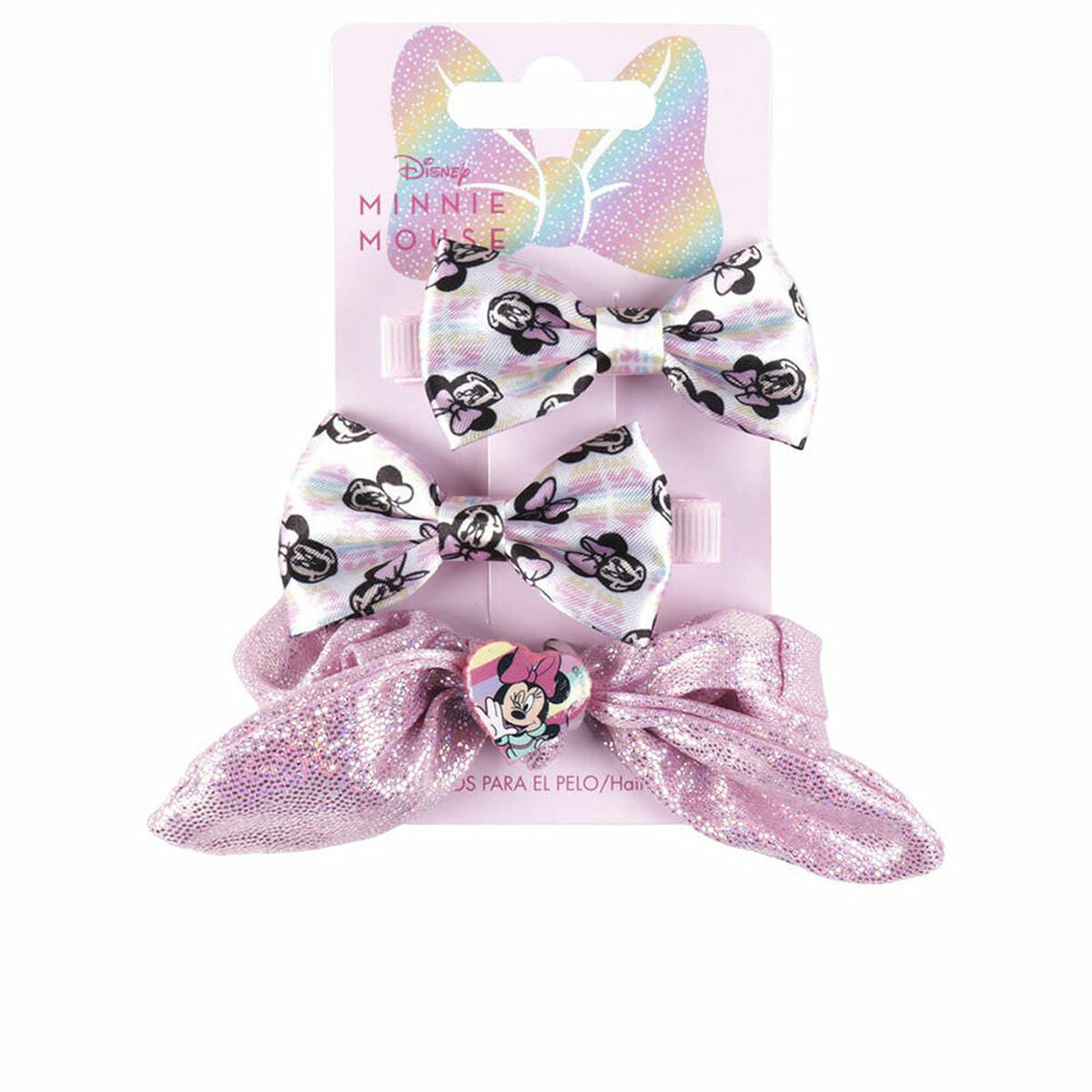 Haarspangen Disney Pink Minnie Mouse Lasso Set (3 Stück)