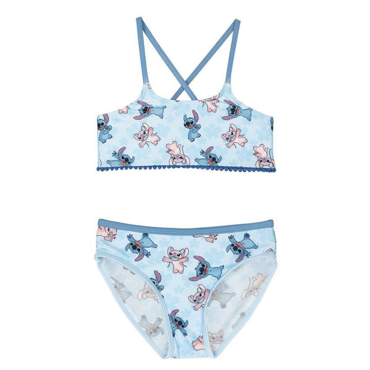 Bikinihose für Mädchen Stitch Blau