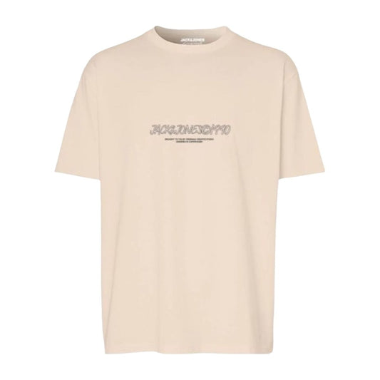 Kurzarm-T-Shirt für Herren Jack &amp; Jones JORBRONX TEE SS CREW NECK FST 12263936 Beige