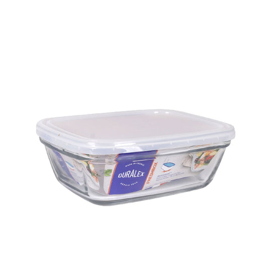 Rechteckige Lunchbox mit Deckel Duralex Freshbox 1,1 L Transparent Rechteckig