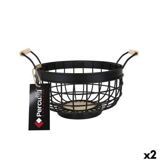 Fruit Bowl Percutti Black (2 Units)