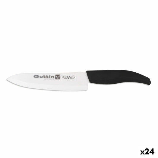 Chef's knife Quttin Ceramic Black 15 cm 1,8 mm (24 Units) Quttin