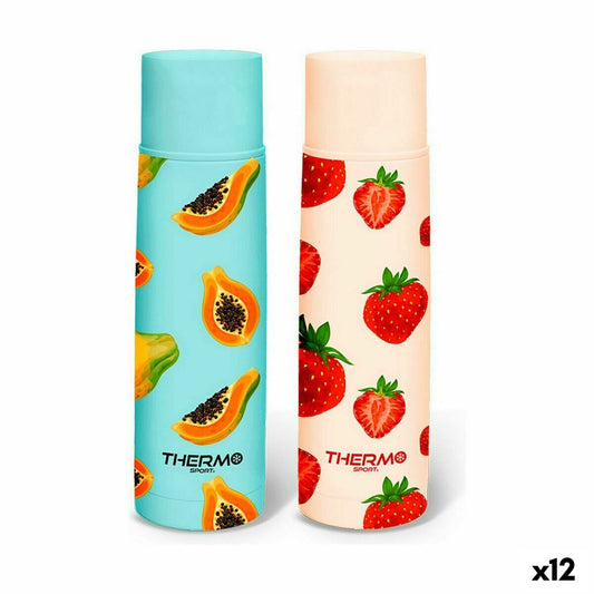 Travel thermos flask ThermoSport Fruits Stainless steel 500 ml (12 Units)