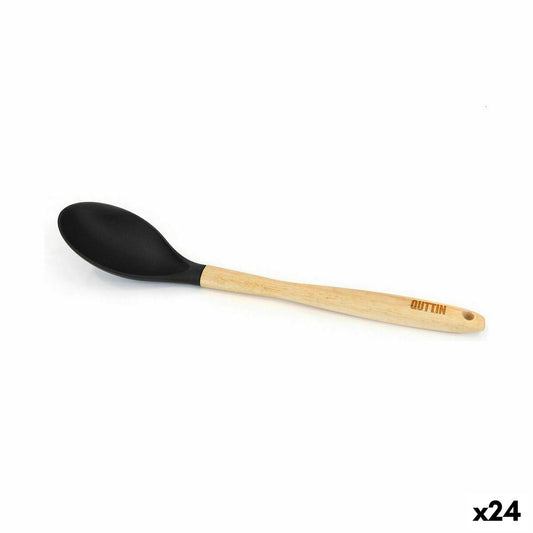 Ladle Quttin Nylon Wood 33,3 x 6,5 cm (24 Units)