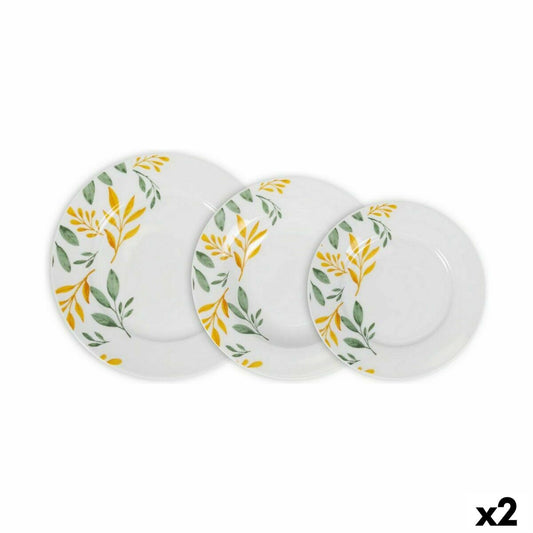 Dinnerware Set La Mediterránea Bolonia Circular 12 Pieces (2 Units)