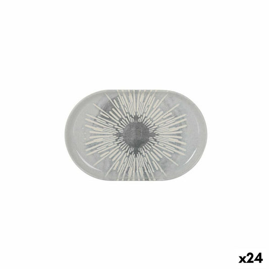 Snack tray La Mediterránea Ivar Oval 20 x 13 x 2 cm (24 Units) La Mediterránea