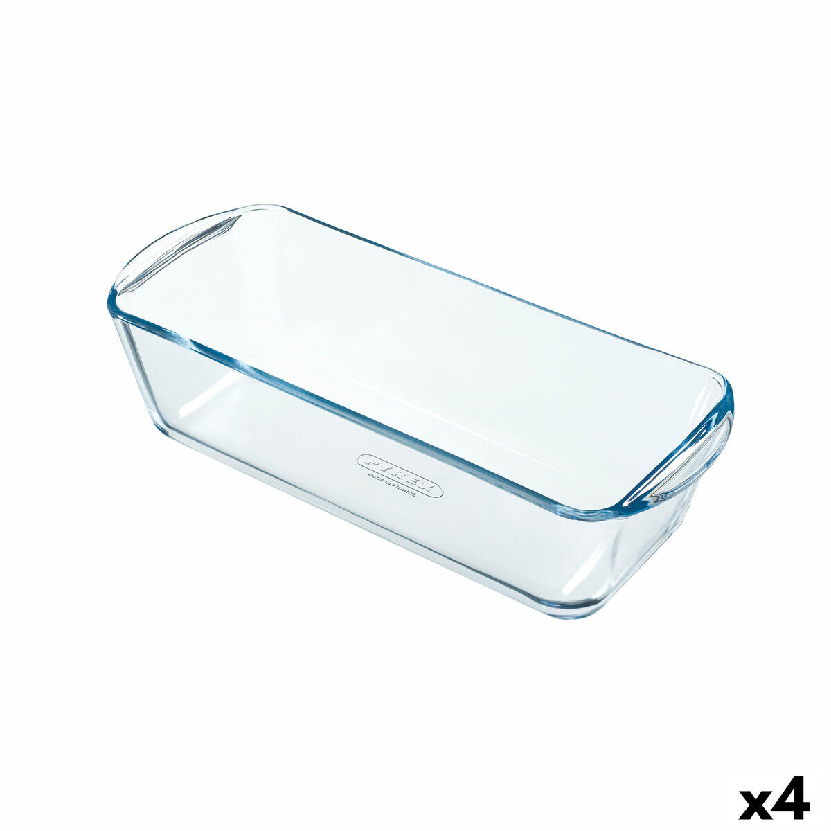 Oven Mould Pyrex Classic Vidrio Rectangular Transparent Glass 28 x 11 x 8 cm (4 Units)