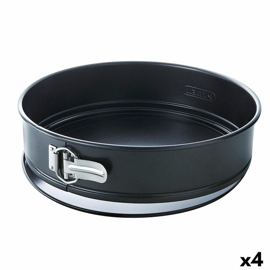 Springform Pan Pyrex Magic Circular Black 23 cm 4 Units