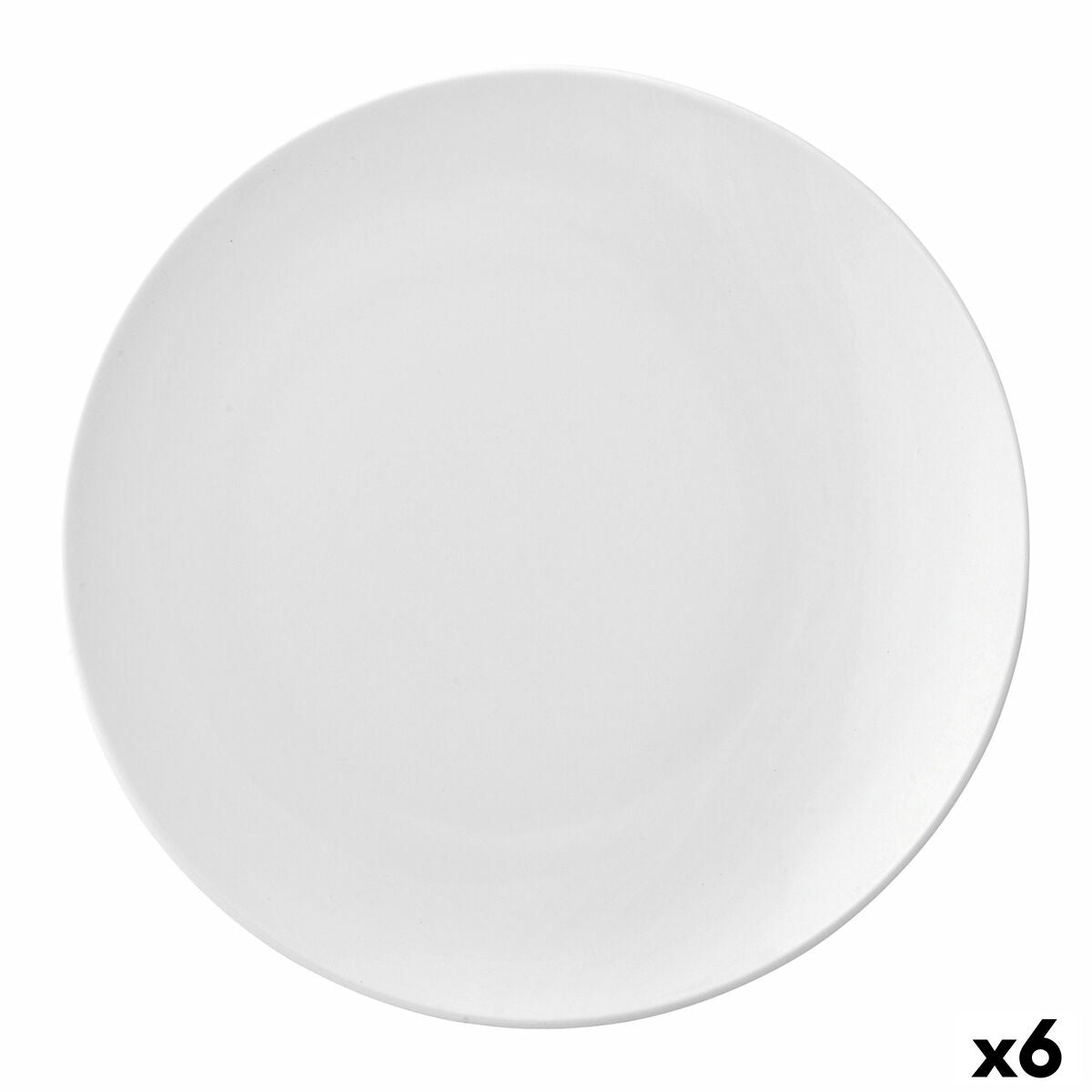 Flat plate Ariane Vital Coupe Ceramic White (Ø 29 cm) (6 Units)