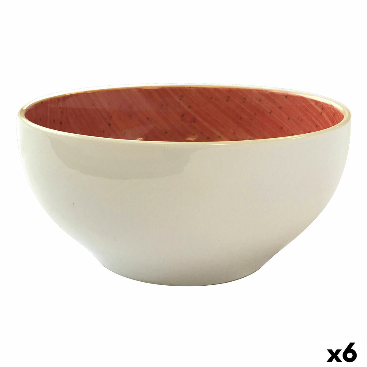 Bowl Ariane Terra Ceramic Red (Ø 15 cm) (6 Units)