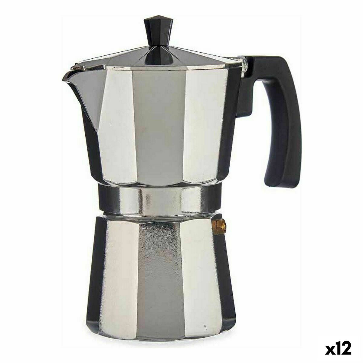 Italian Coffee Pot A11RA-600 Silver Aluminium 300 ml (12 Units)