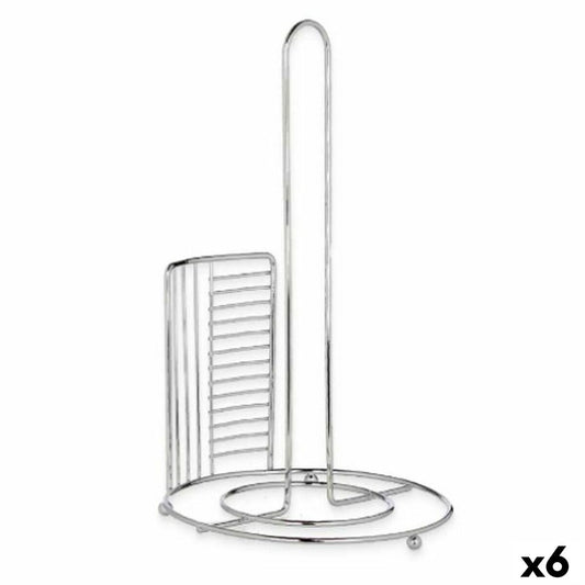 Kitchen Paper holder Silver Metal 18,5 x 31,5 x 18,5 cm (6 Units)