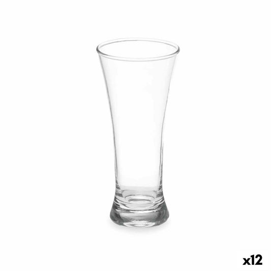 Glass Conical Transparent Glass 320 ml (12 Units)