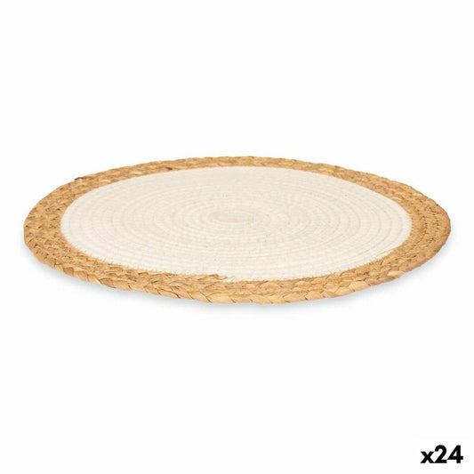 Table Mat White Cotton Marine algae (24 Units)