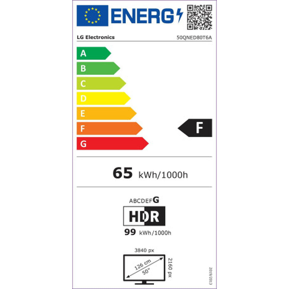 Smart TV LG 50QNED80T6A.AEU 4K Ultra HD 50" HDR Edge-LED QNED LG