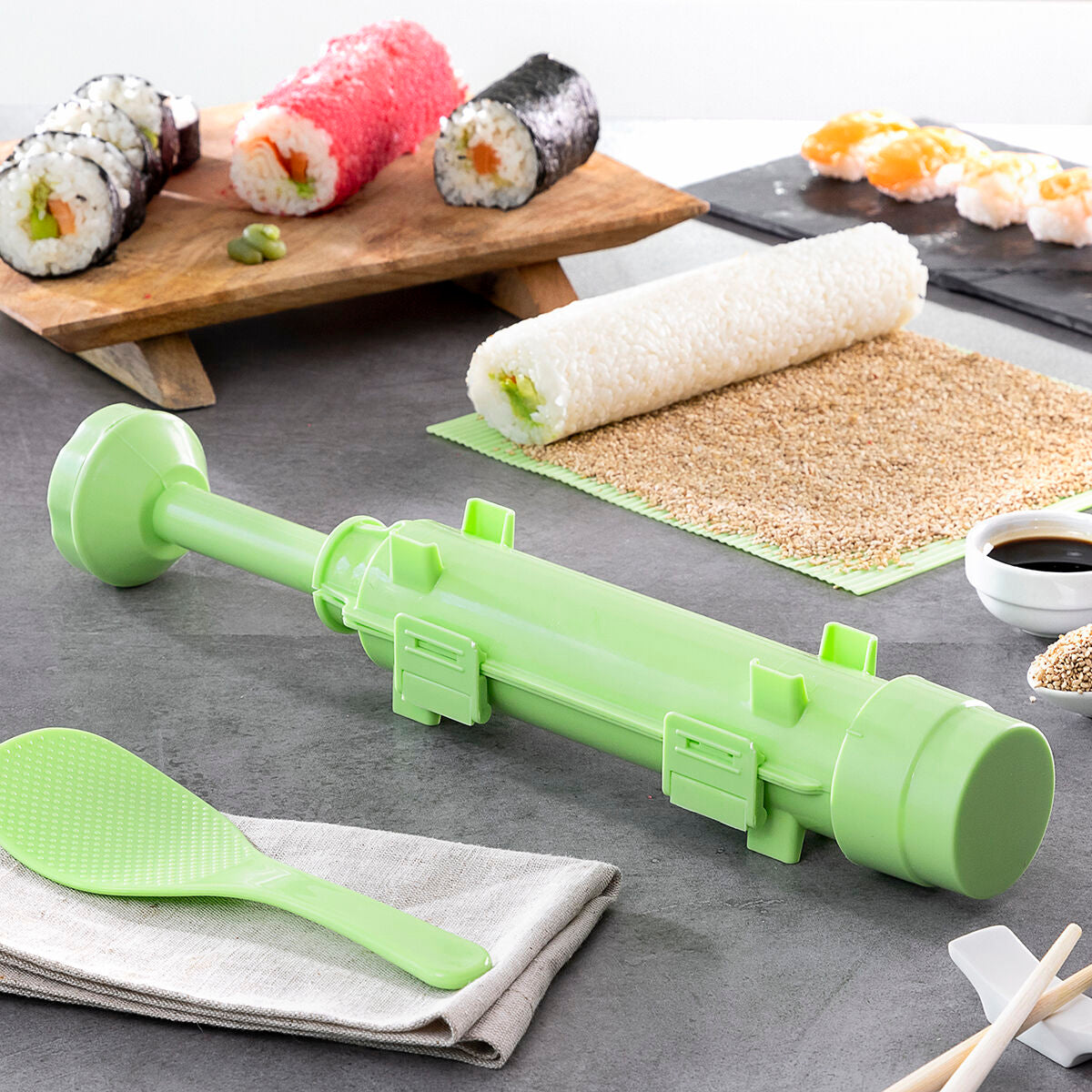 Sushi Set with Recipes Suzooka InnovaGoods 3 Pieces